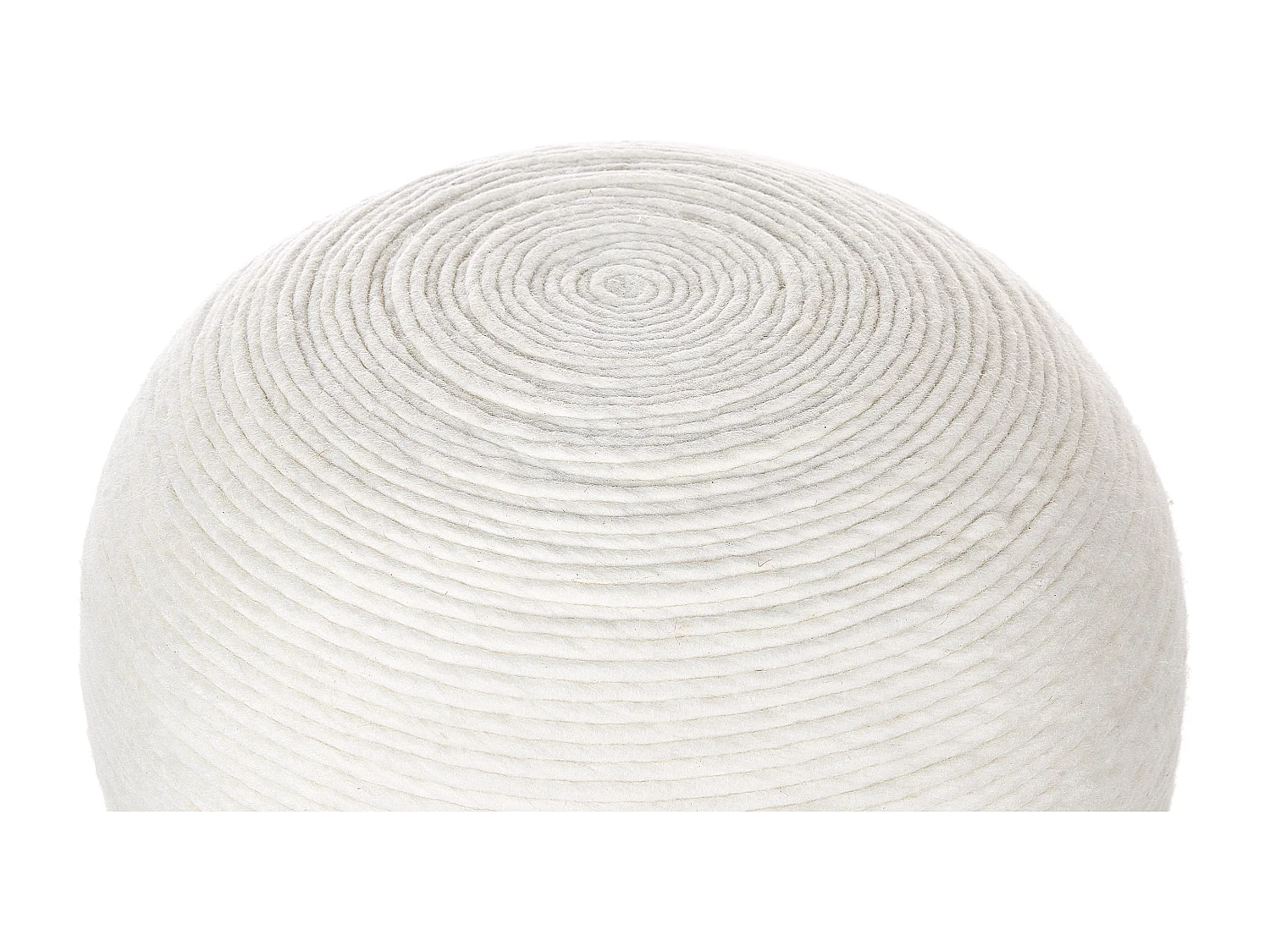 Puf TAKHABI Lana Blanco 50 cm 50 cm 35 cm