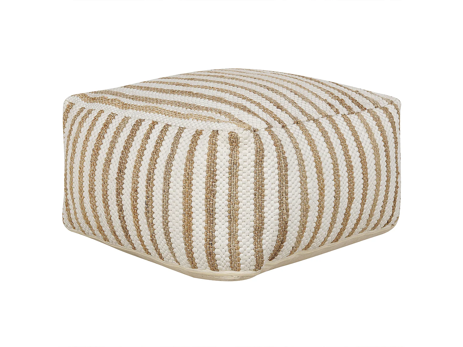 Pouf ALMATTI Tissu Beige