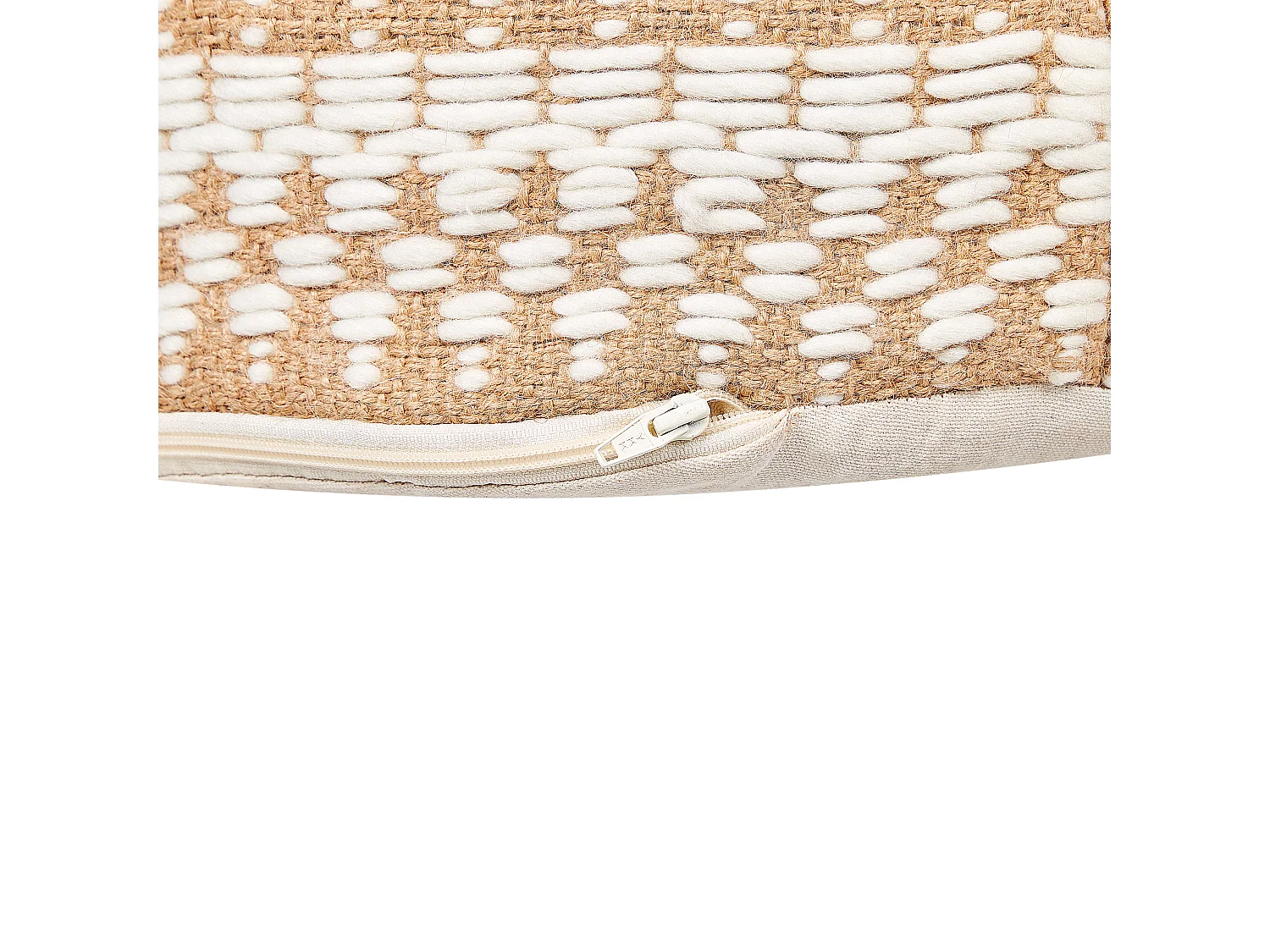 Pouf SARSAR Jute Beige 50 cm 50 cm 35 cm