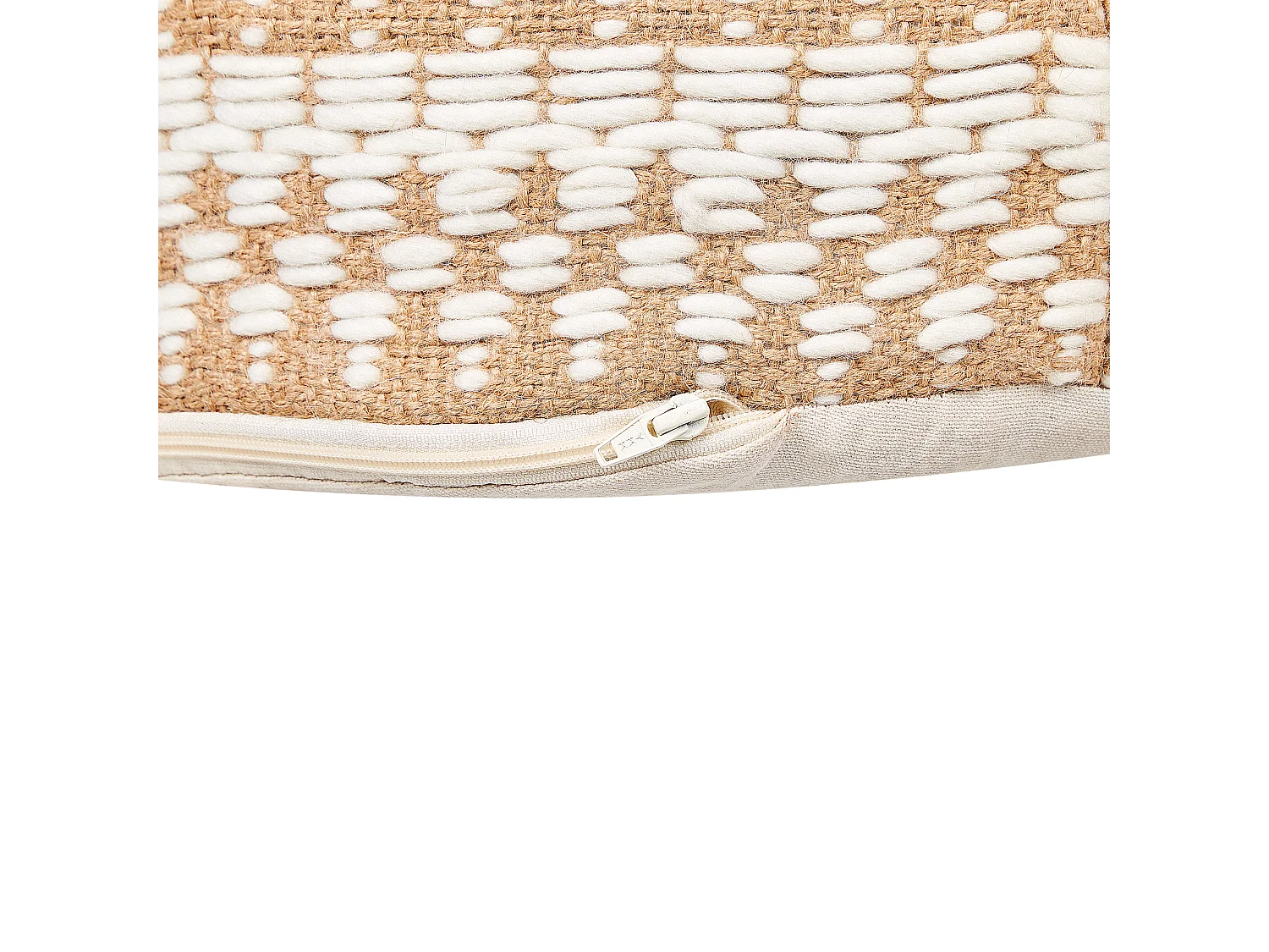 Poef SARSAR Jute Beige 50 cm 50 cm 35 cm