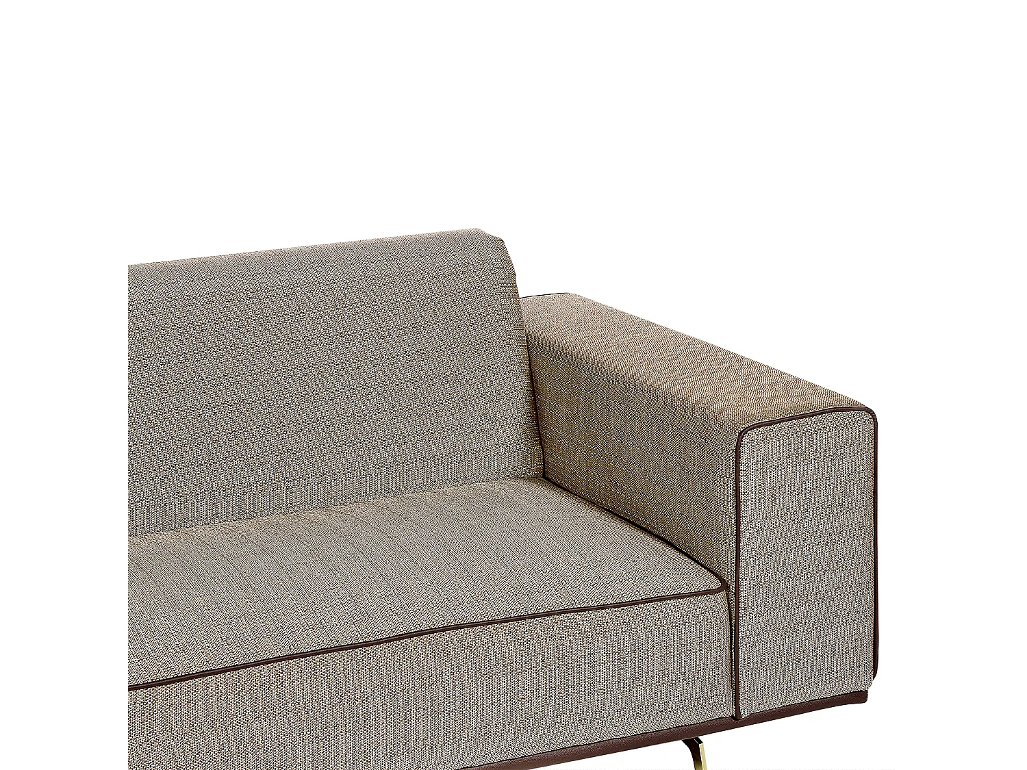 Canapé 2 places en lin marron clair OSELO