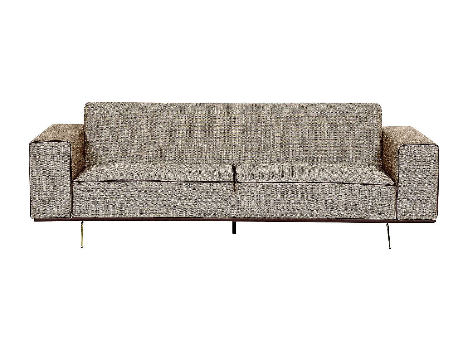 Tweezitsbank linnen lichtbruin OSELO