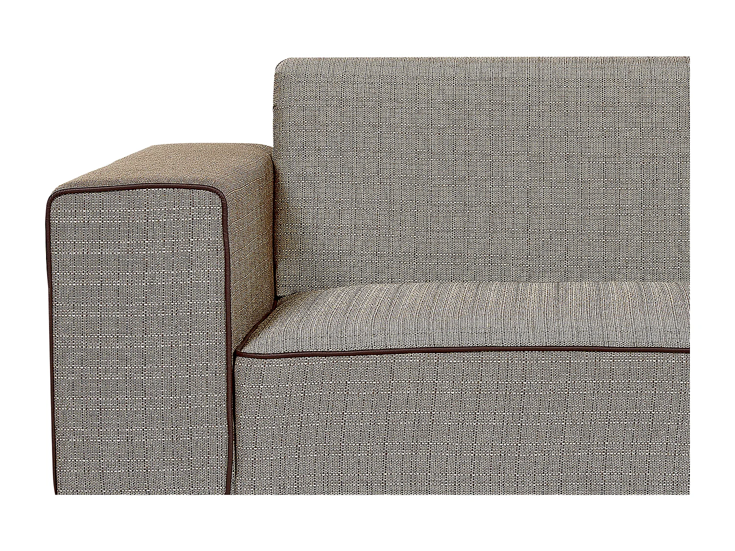 Canapé 2 places en lin marron clair OSELO