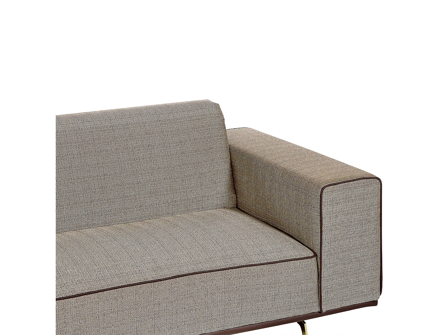 Canapé 2 places en lin marron clair OSELO