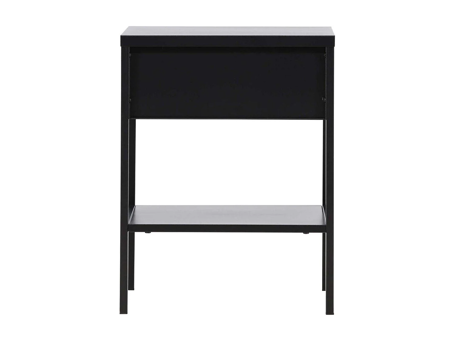 Table de Chevet en Métal "Sacramento" 52cm Noir