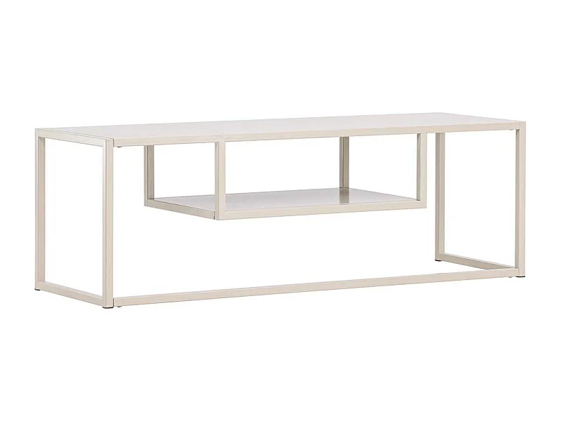 Meuble TV en Métal "Riverside" 120cm Beige