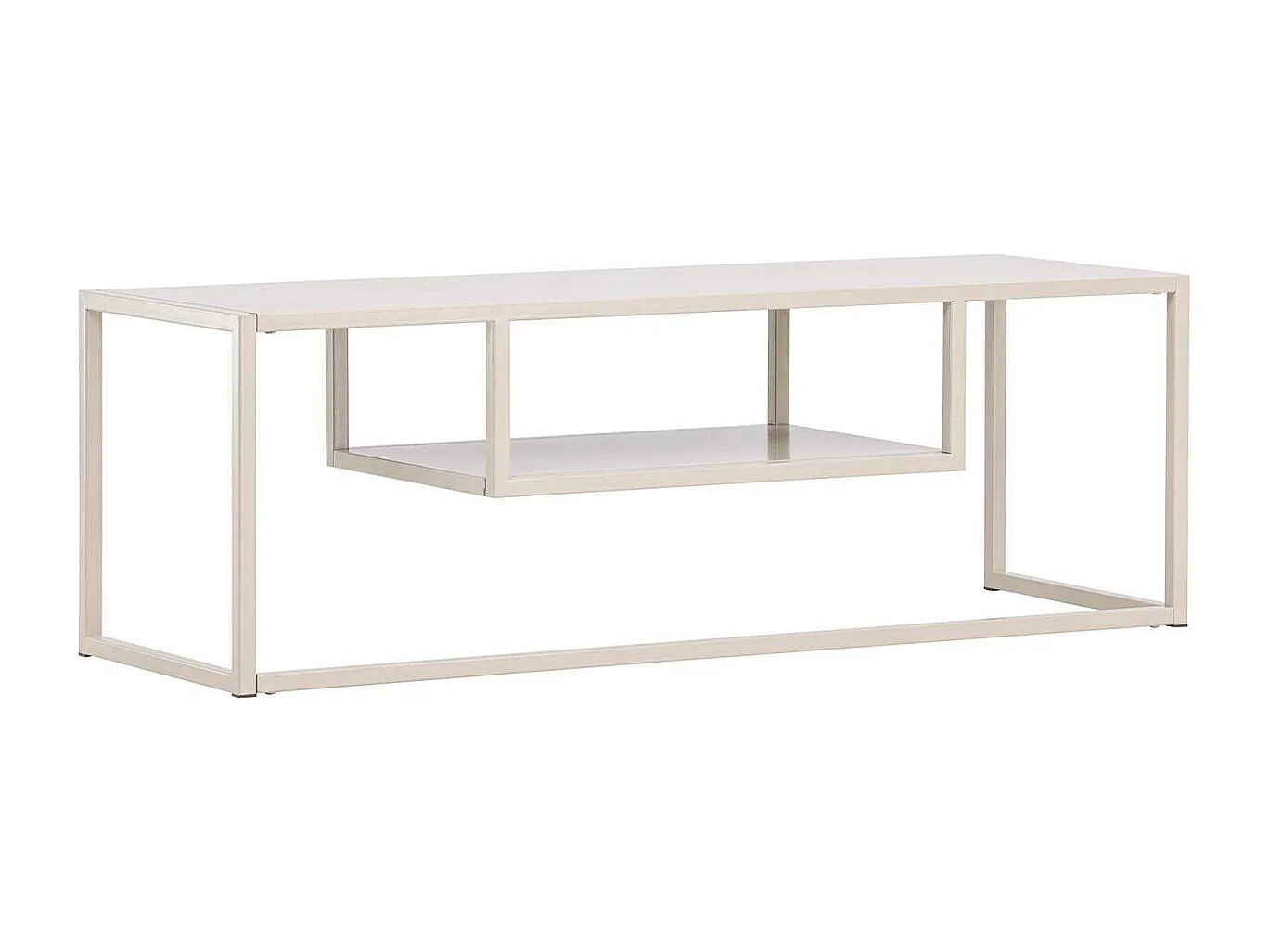 Meuble TV en Métal "Riverside" 120cm Beige