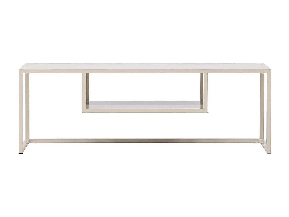 Meuble TV en Métal "Riverside" 120cm Beige