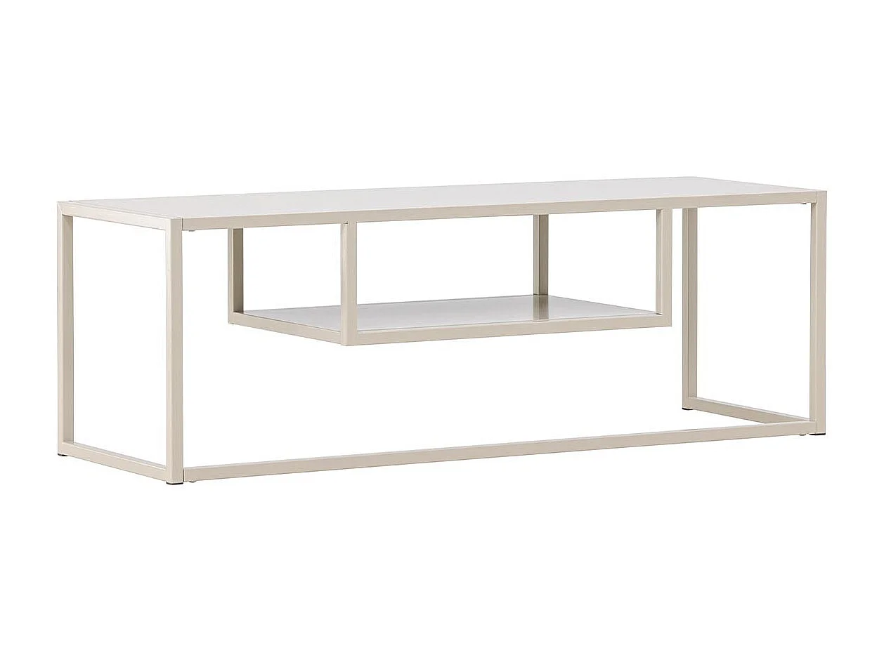 Meuble TV en Métal "Riverside" 120cm Beige