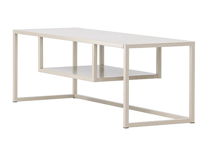 Meuble TV en Métal "Riverside" 120cm Beige