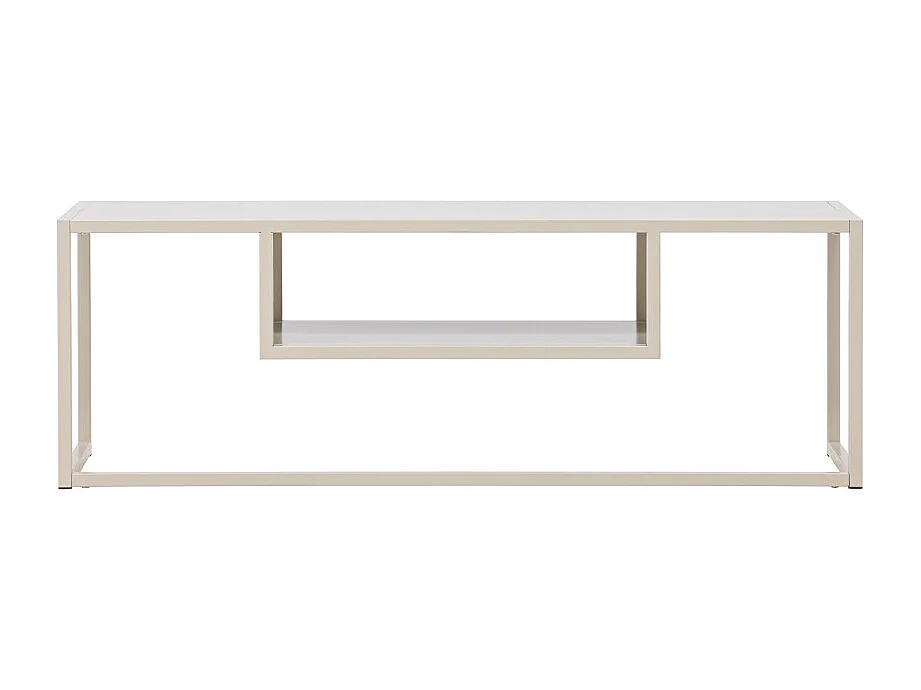 Meuble TV en Métal "Riverside" 120cm Beige