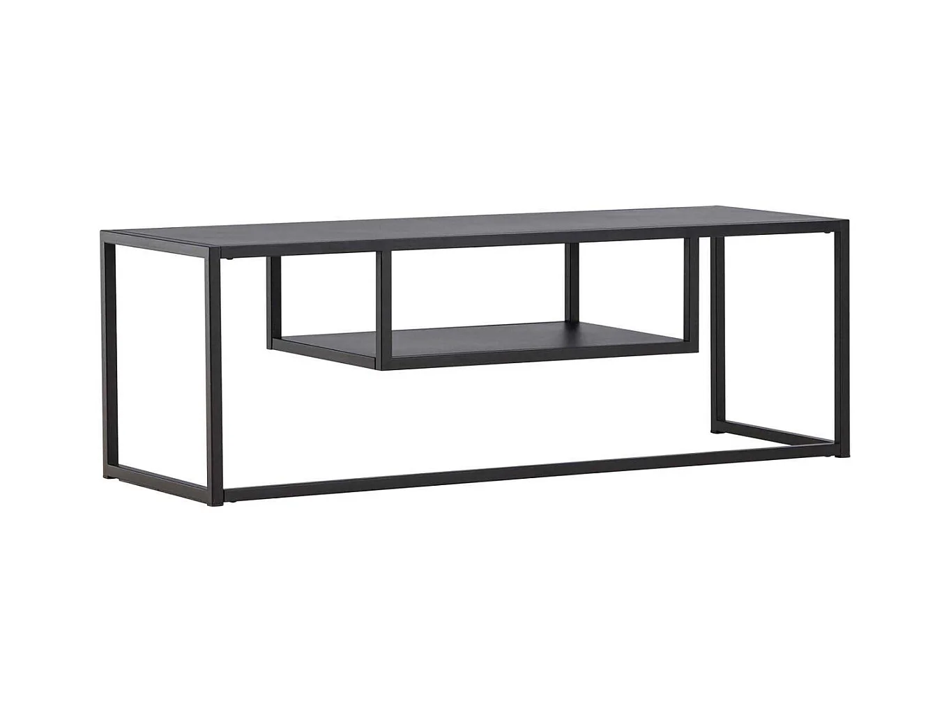 Meuble TV en Métal "Riverside" 120cm Noir