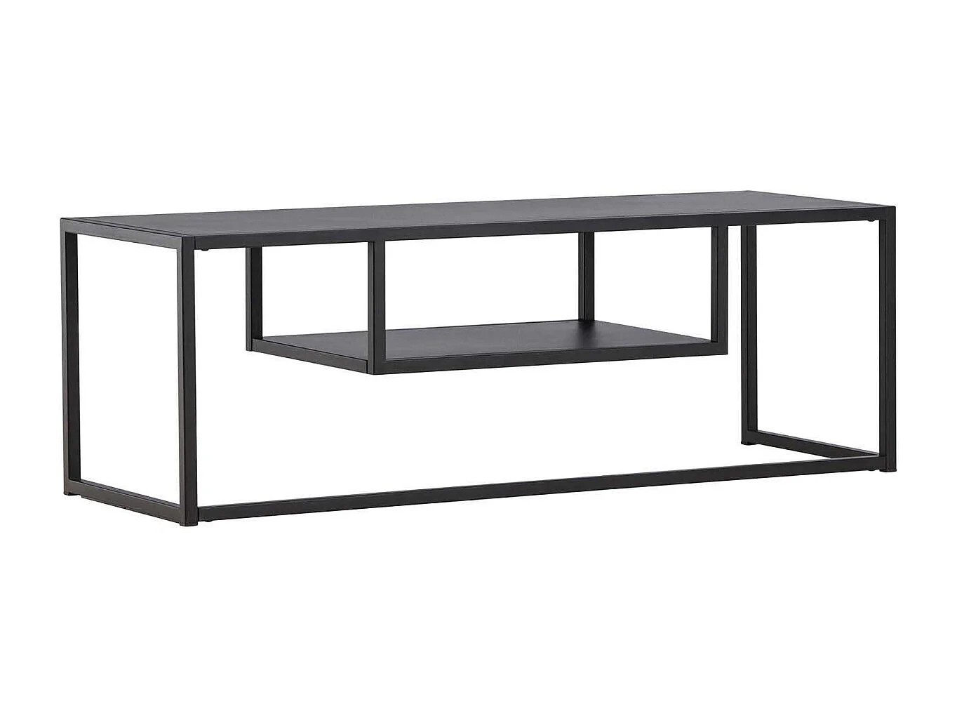 Meuble TV en Métal "Riverside" 120cm Noir