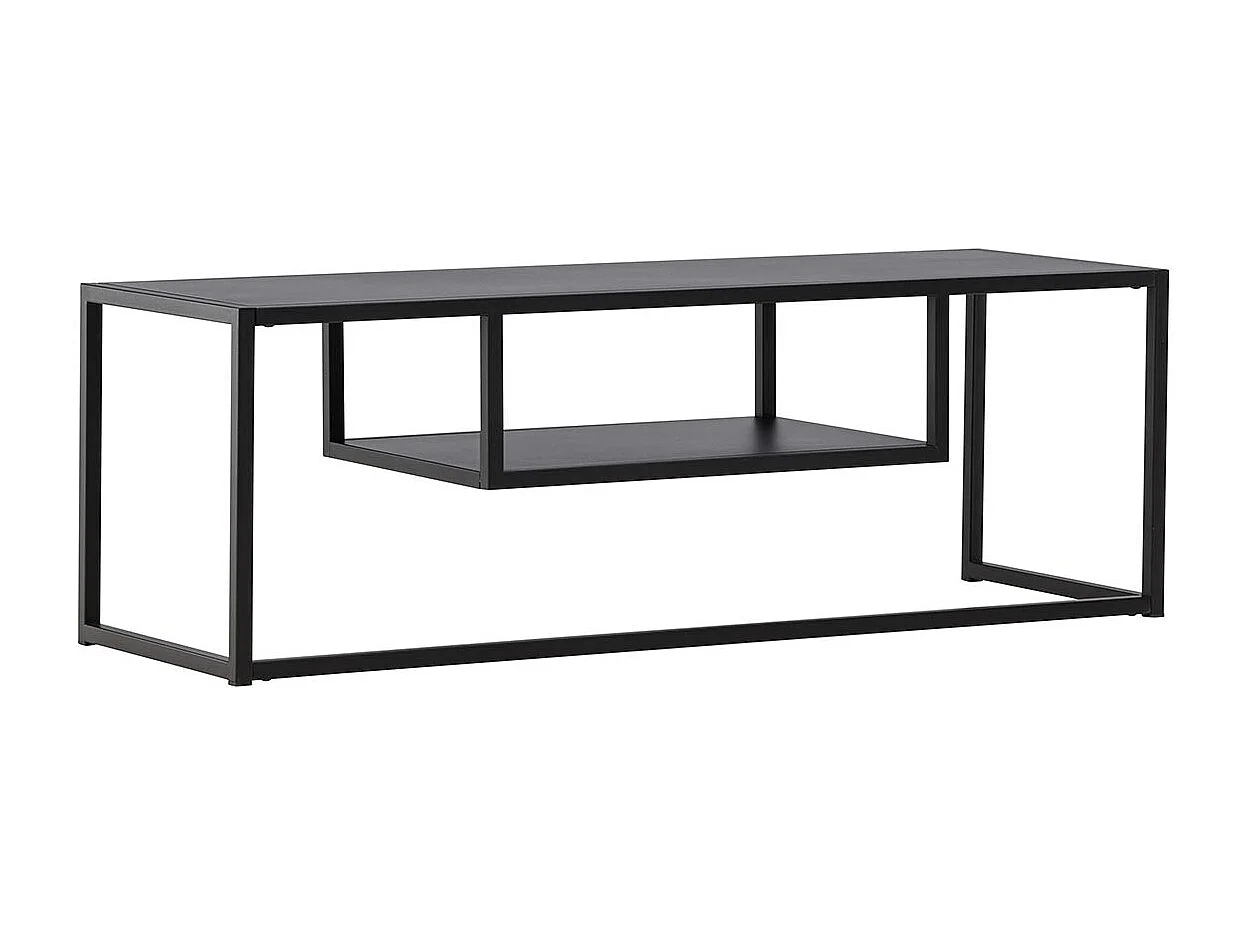 Meuble TV en Métal "Riverside" 120cm Noir