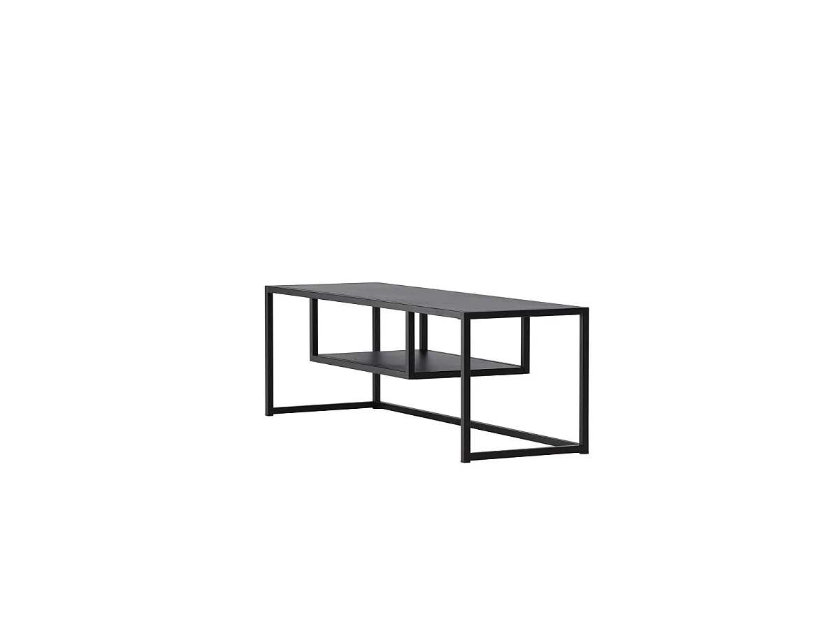 Meuble TV en Métal "Riverside" 120cm Noir