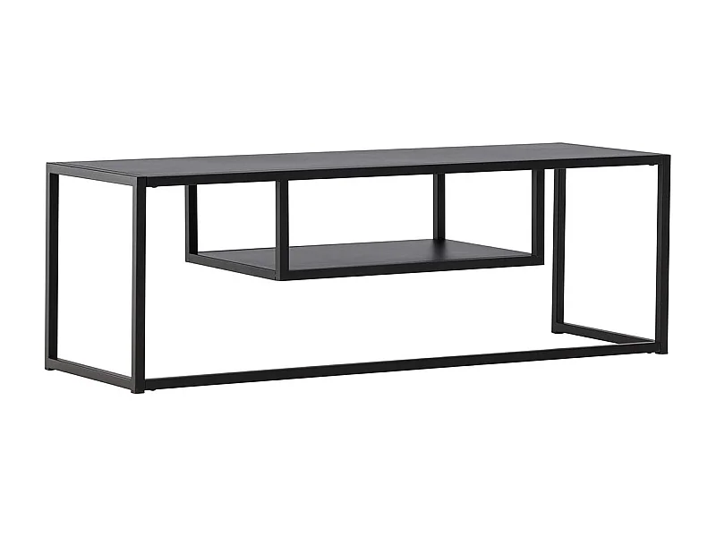 Meuble TV en Métal "Riverside" 120cm Noir