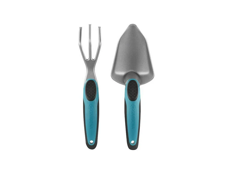 Kleine Gartenwerkzeug-Set für den Balkon - Blumenrechen und Pflanzschaufel