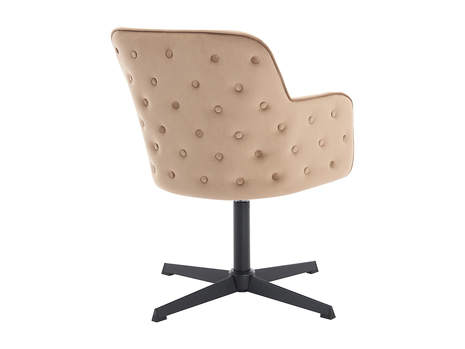 Chaise de bureau - Velours - Beige et noir - CAPULI de Pascal Morabito