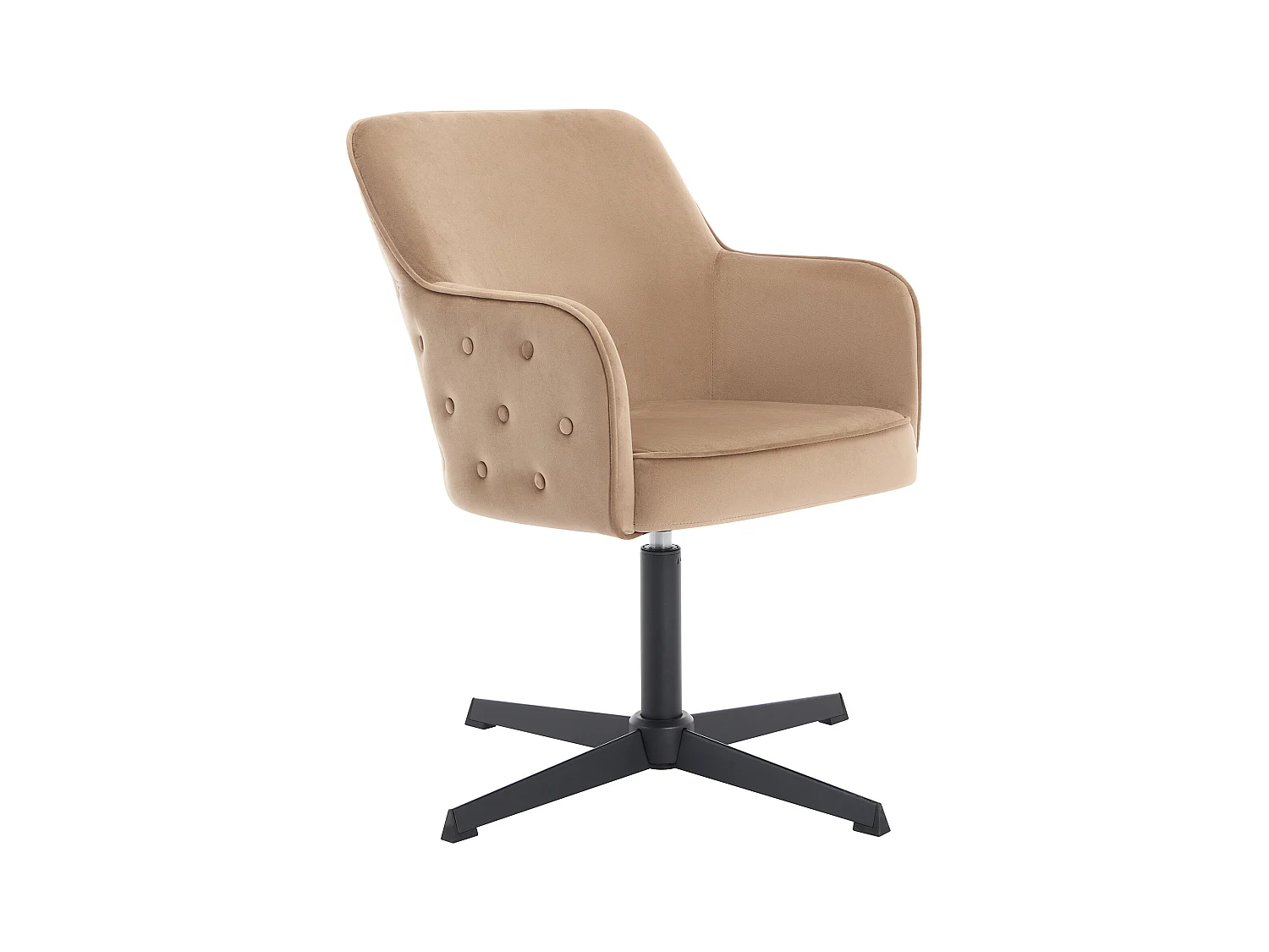 Silla de oficina - Terciopelo - Beige y negro - CAPULI de Pascal Morabito
