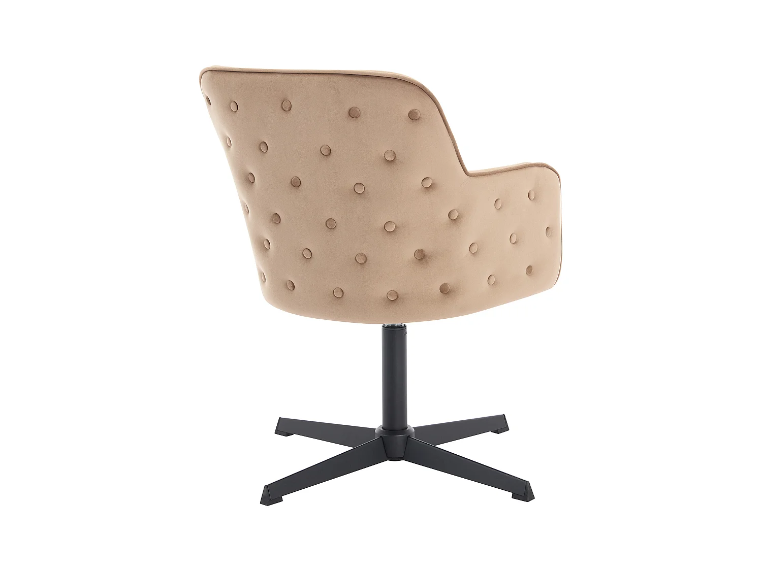 Silla de oficina - Terciopelo - Beige y negro - CAPULI de Pascal Morabito
