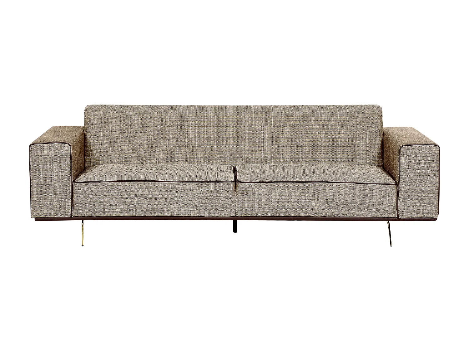 Driezitsbank linnen lichtbruin OSELO