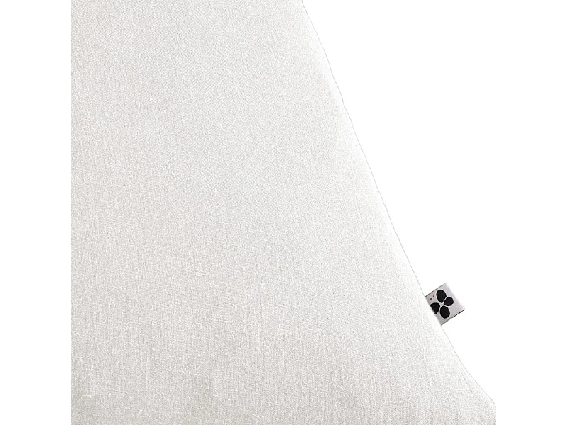 Lot 2 taies d'oreillers 60x60 cm double gaze de coton blanc - PEPA 1