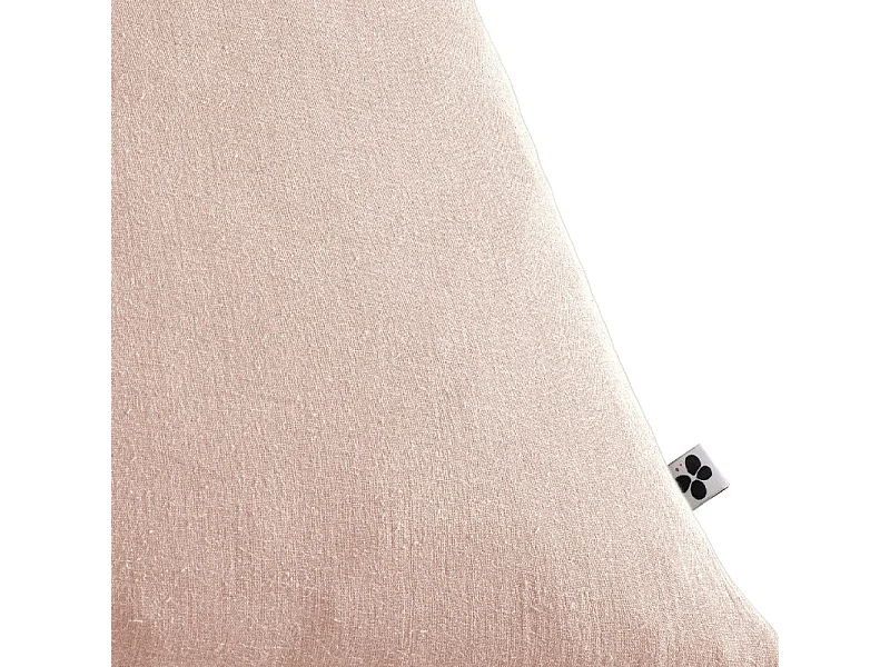 Lot 2 taies d'oreillers 50x70 cm double gaze de coton rose - PEPA 2