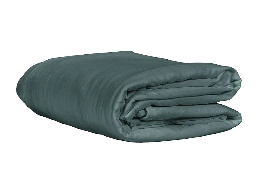 Housse de couette gaze de coton double 220 x 240 cm bleu canard - PEPA 3