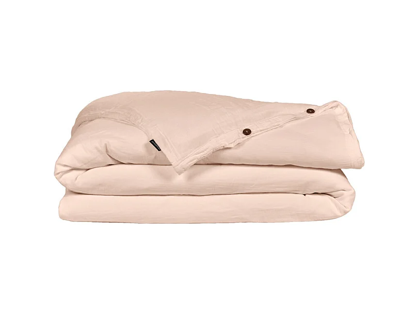 Housse de couette gaze de coton double 220 x 240 cm rose - PEPA 3