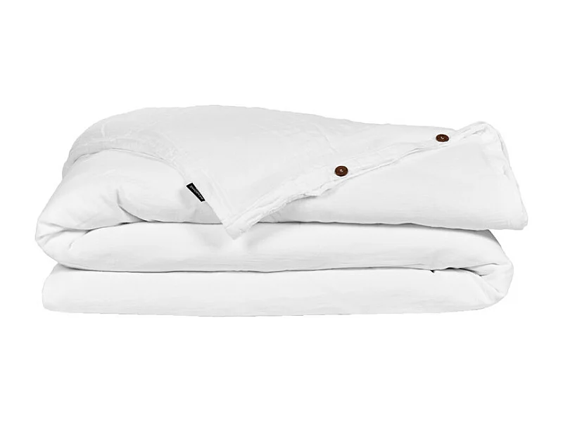 Housse de couette gaze de coton double 240 x 260 cm blanc - PEPA 4