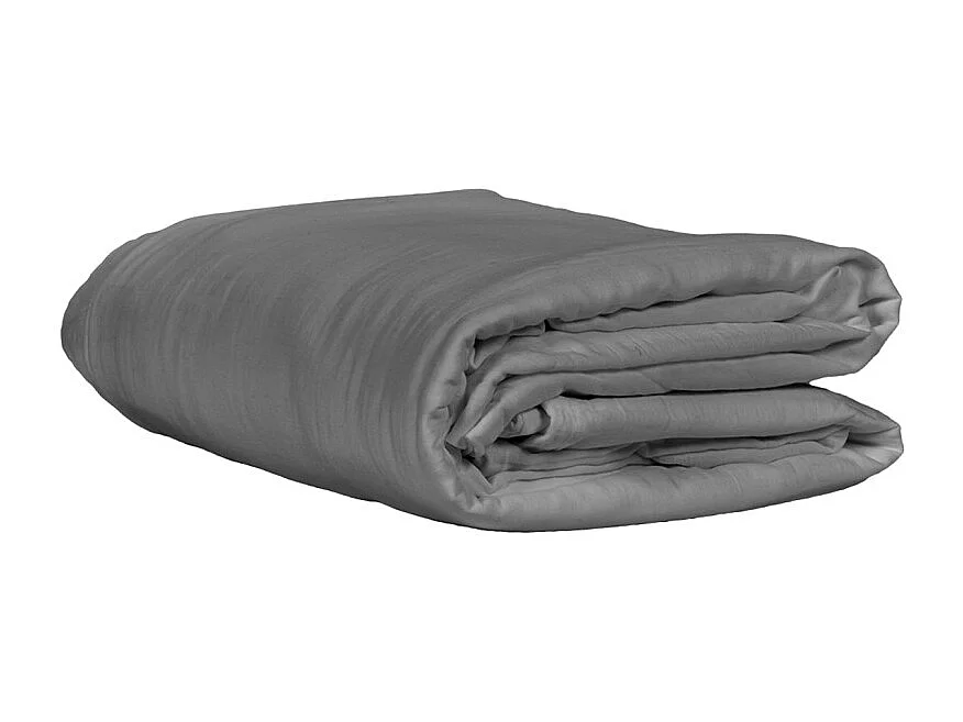 Housse de couette gaze de coton double 240 x 260 cm gris - PEPA 4