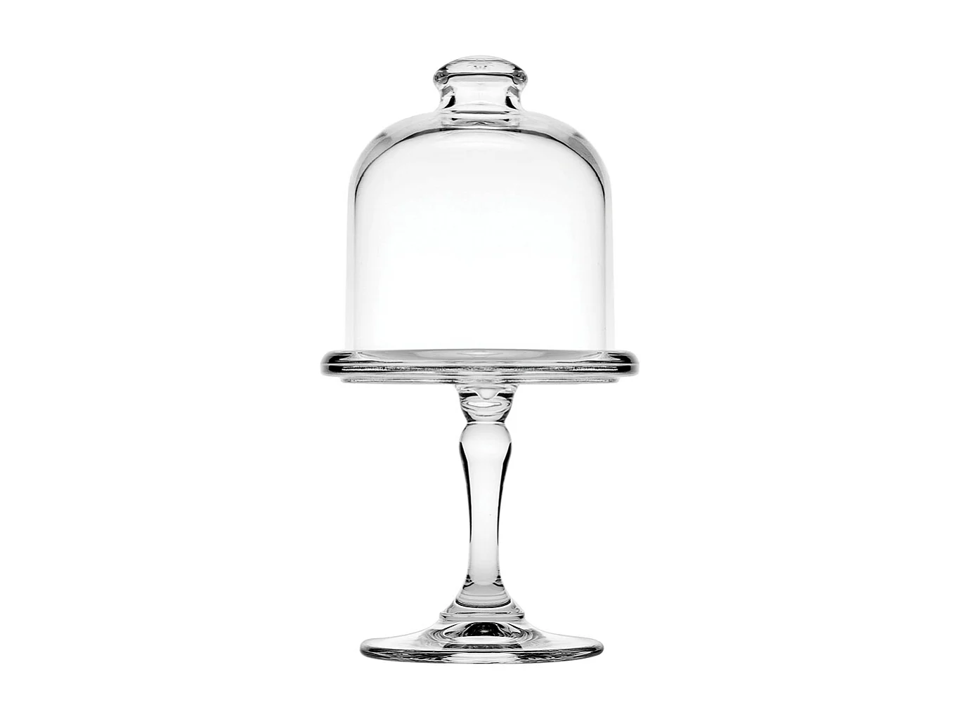 Plat mini à pâtisserie avec cloche 10 cm (lot de 2)