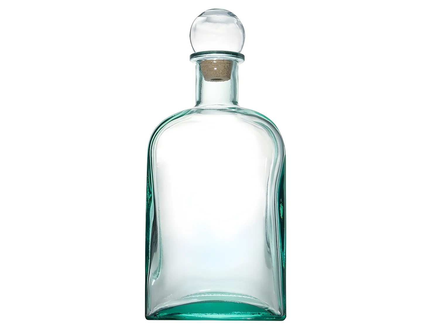 Vase Flacon avec bouchon en verre 45 cm