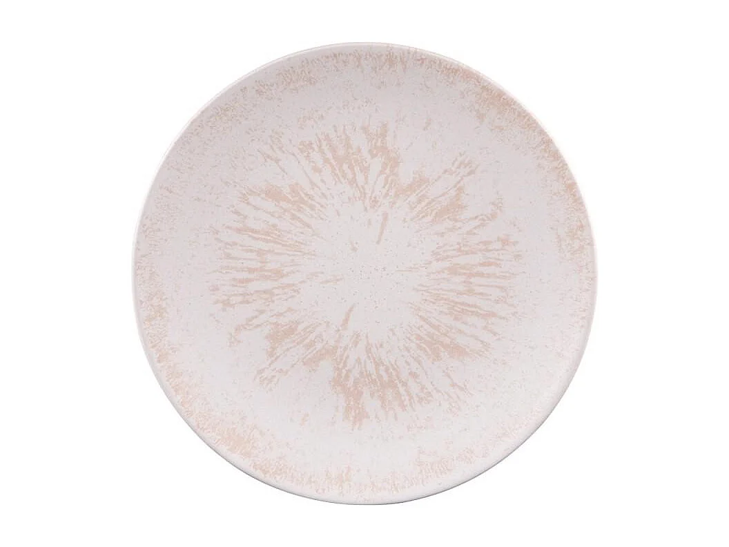 Assiette plate Onyx 27 cm crème (lot de 6)