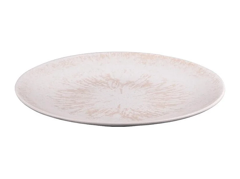 Assiette plate Onyx 27 cm crème (lot de 6)