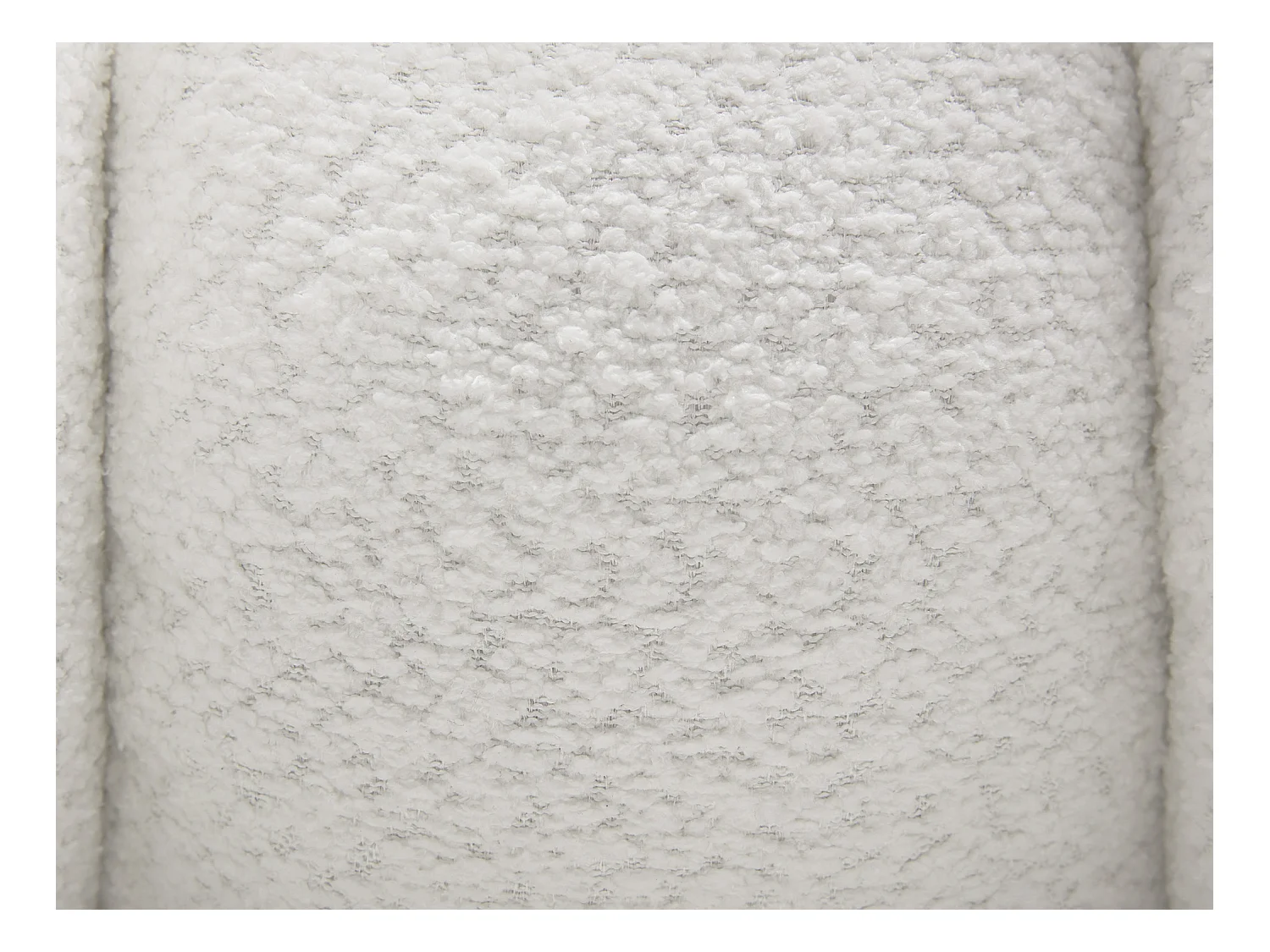 Set de 6 sillas con reposabrazos - Tela de rizo y metal - Blanco - PEGA