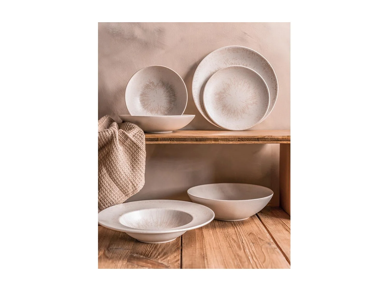 Coupelle Onyx 17 cm crème (lot de 6)