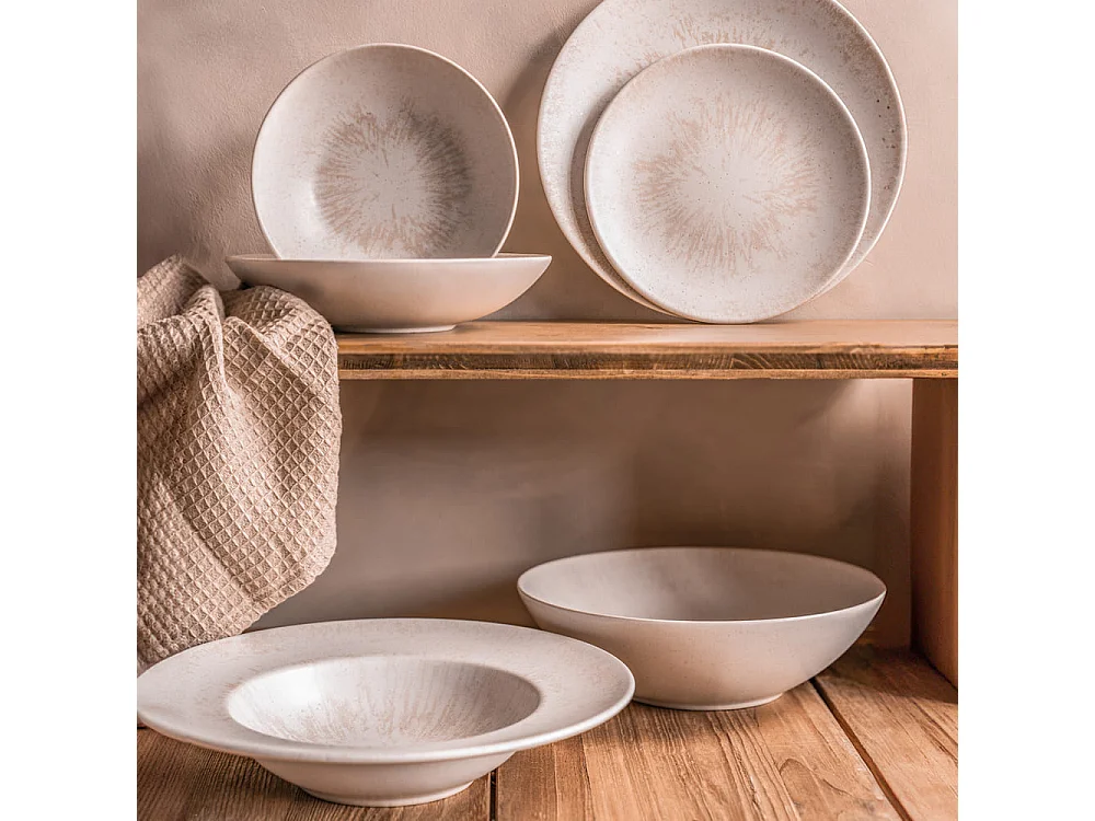 Coupelle Onyx 17 cm crème (lot de 6)