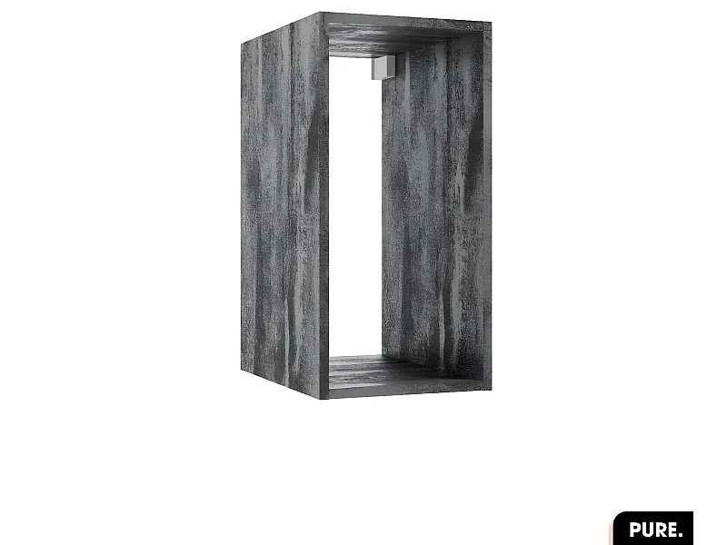 Cube murale modulable | PURE | Béton Noir | 60 × 30 × 44
