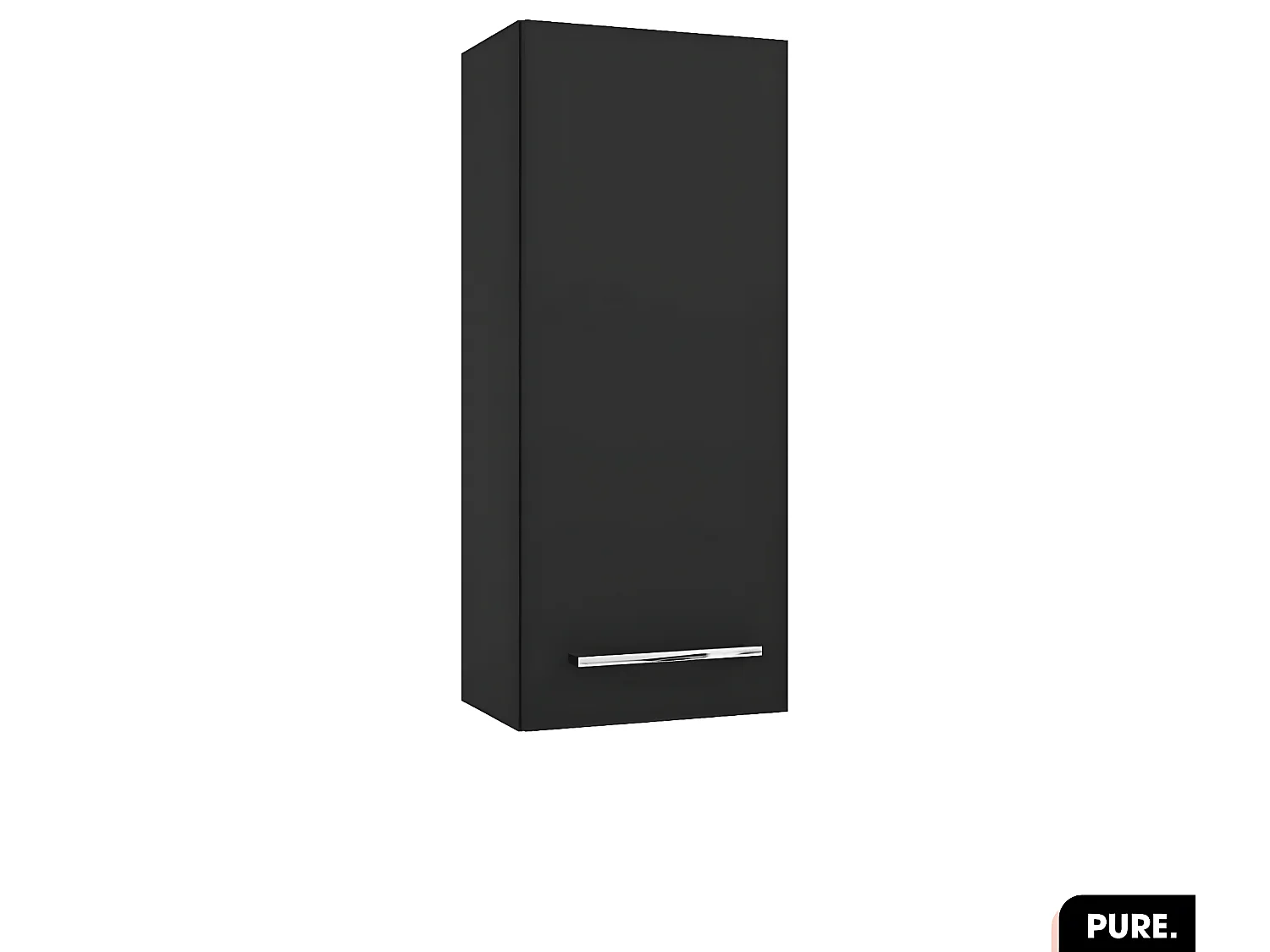 Armoire murale | PURE | Noir | 30 × 90 × 22