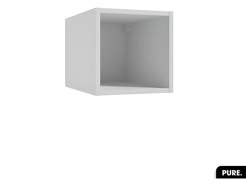 Cube murale modulable | PURE | Blanc | 30 × 30 × 44