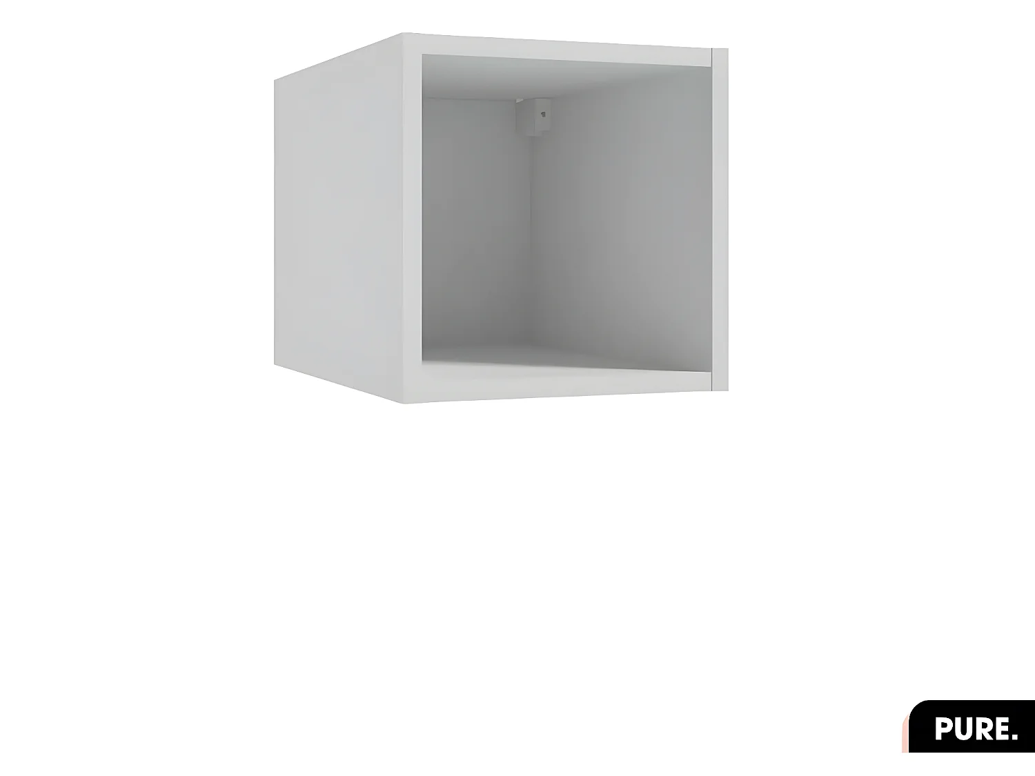 Cube murale modulable | PURE | Blanc | 30 × 30 × 44