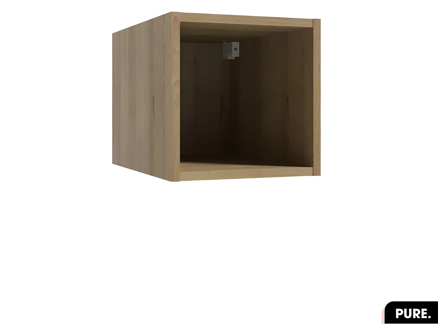Cube murale modulable | PURE | Hêtre | 30 × 30 × 44
