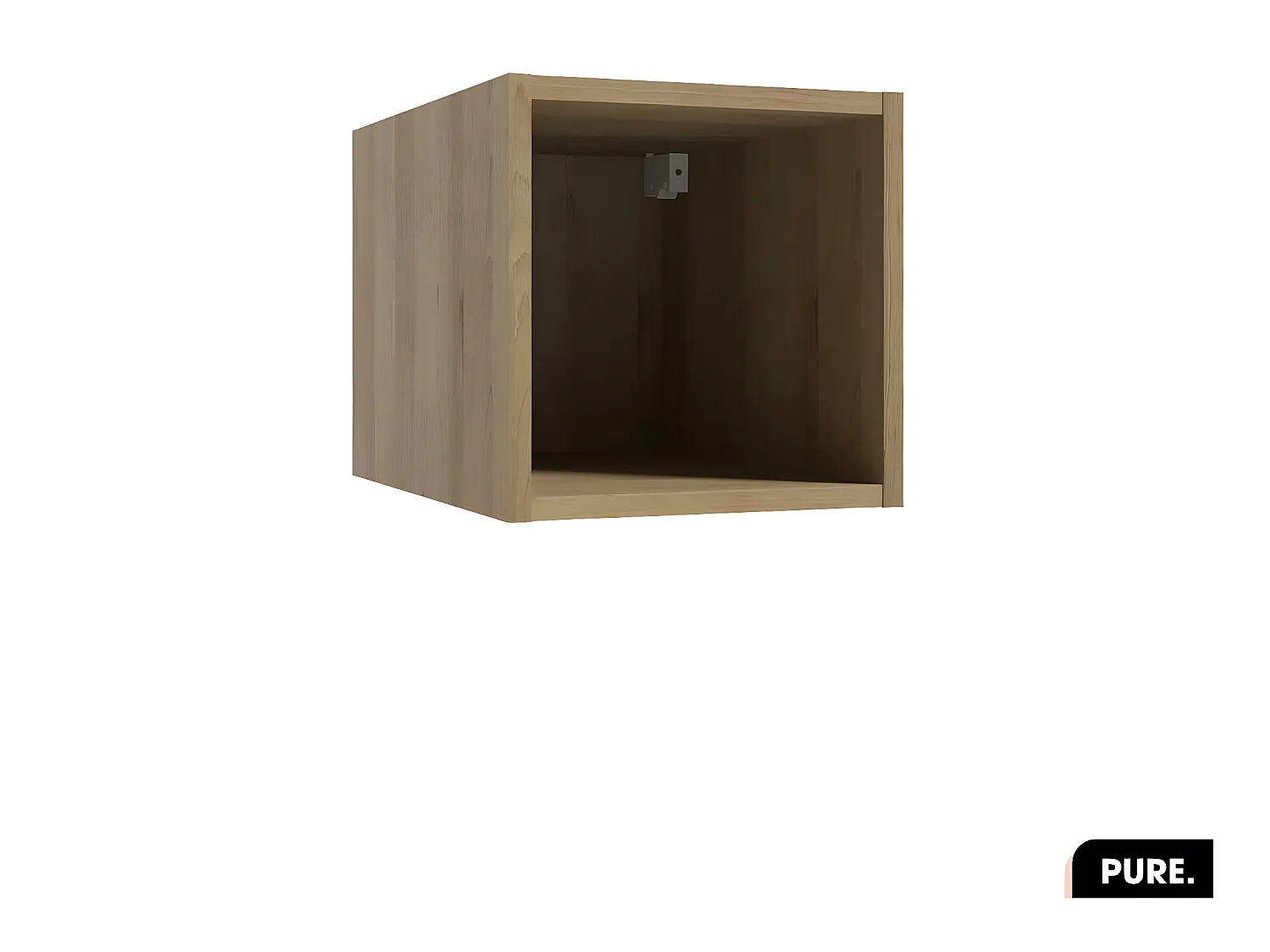 Cube murale modulable | PURE | Hêtre | 30 × 30 × 44