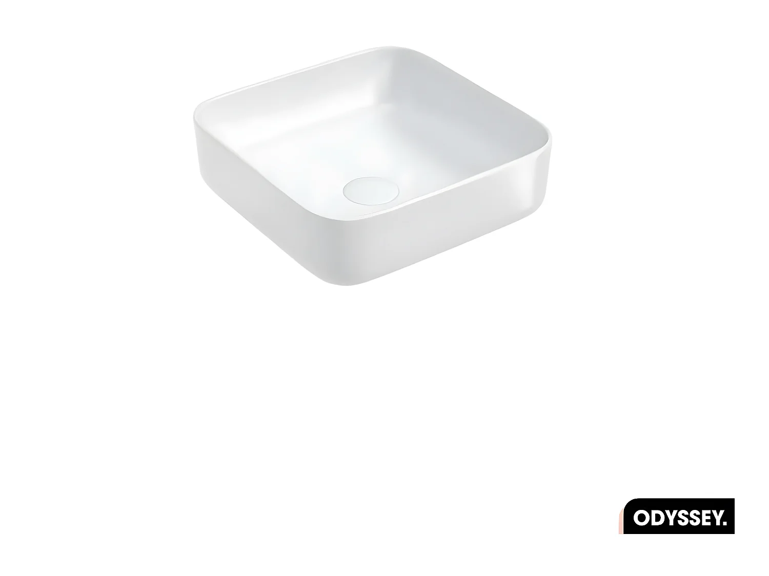 Vasque à poser avec siphon OFFERT | ODYSSEY | Blanc | 39 × 13 × 39