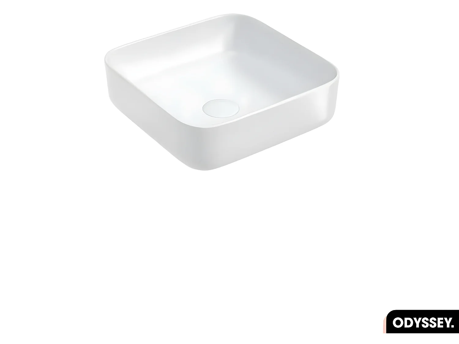 Vasque à poser avec siphon OFFERT | ODYSSEY | Blanc | 39 × 13 × 39