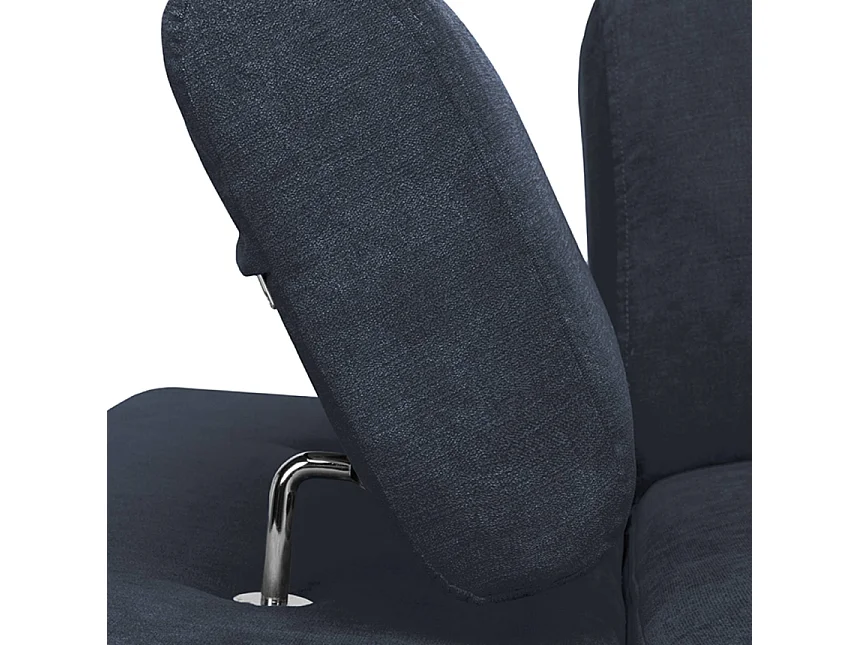 Ecksofa rechts mit Schlaffunktion - RATLO - Nachtblau