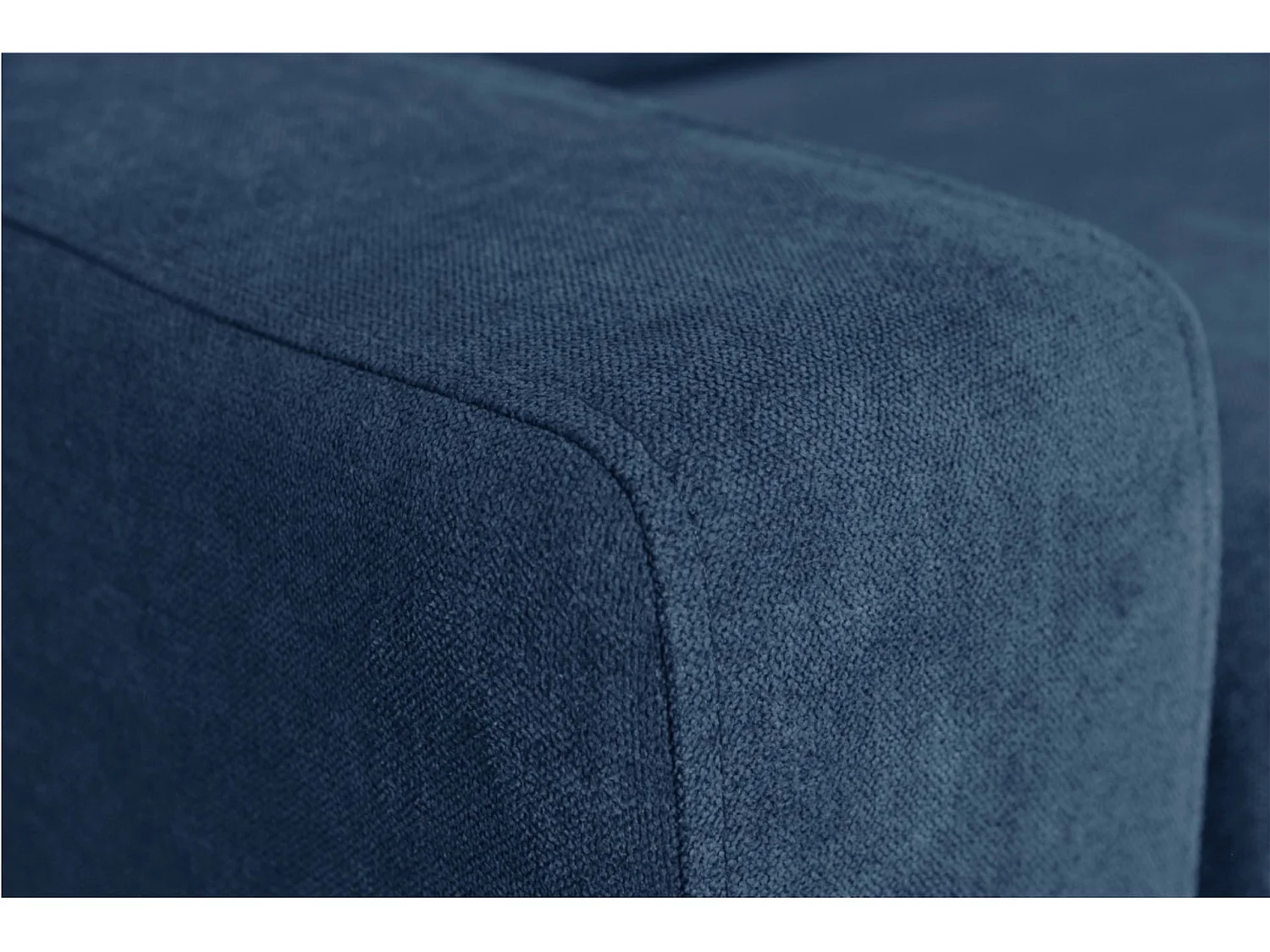 Ecksofa mit schnell ausziehbarer Schlaffunktion auf Metallrahmen - blau - MENTO