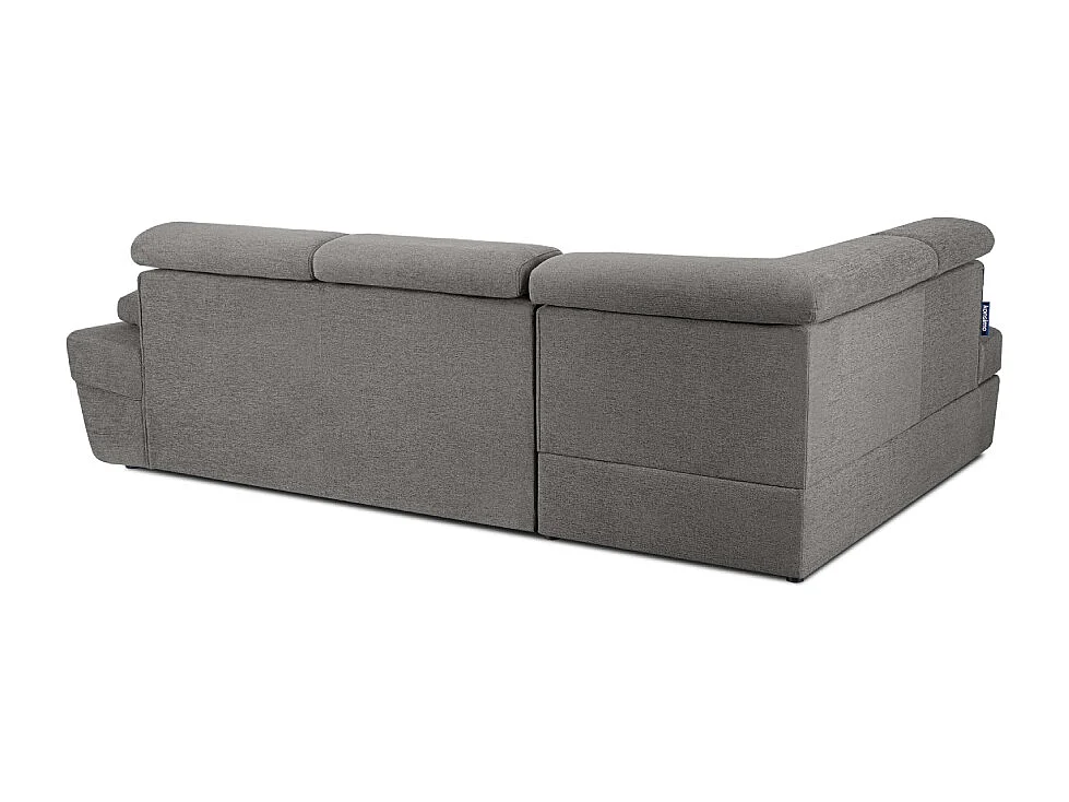 Ecksofa linksmit Schlaffunktion - RATLO - Aschgrau