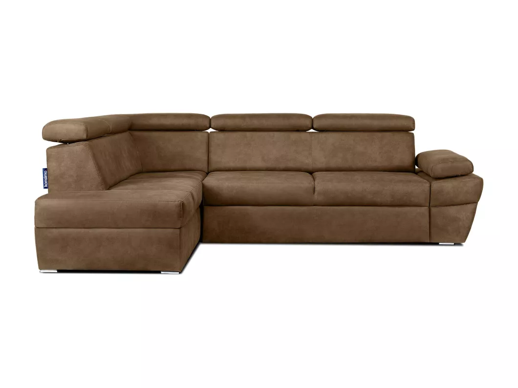 Kauf Unique Ecksofa - Schlaffunktion - 4 /5 Sitzer - Bettkasten - braun - RATLO